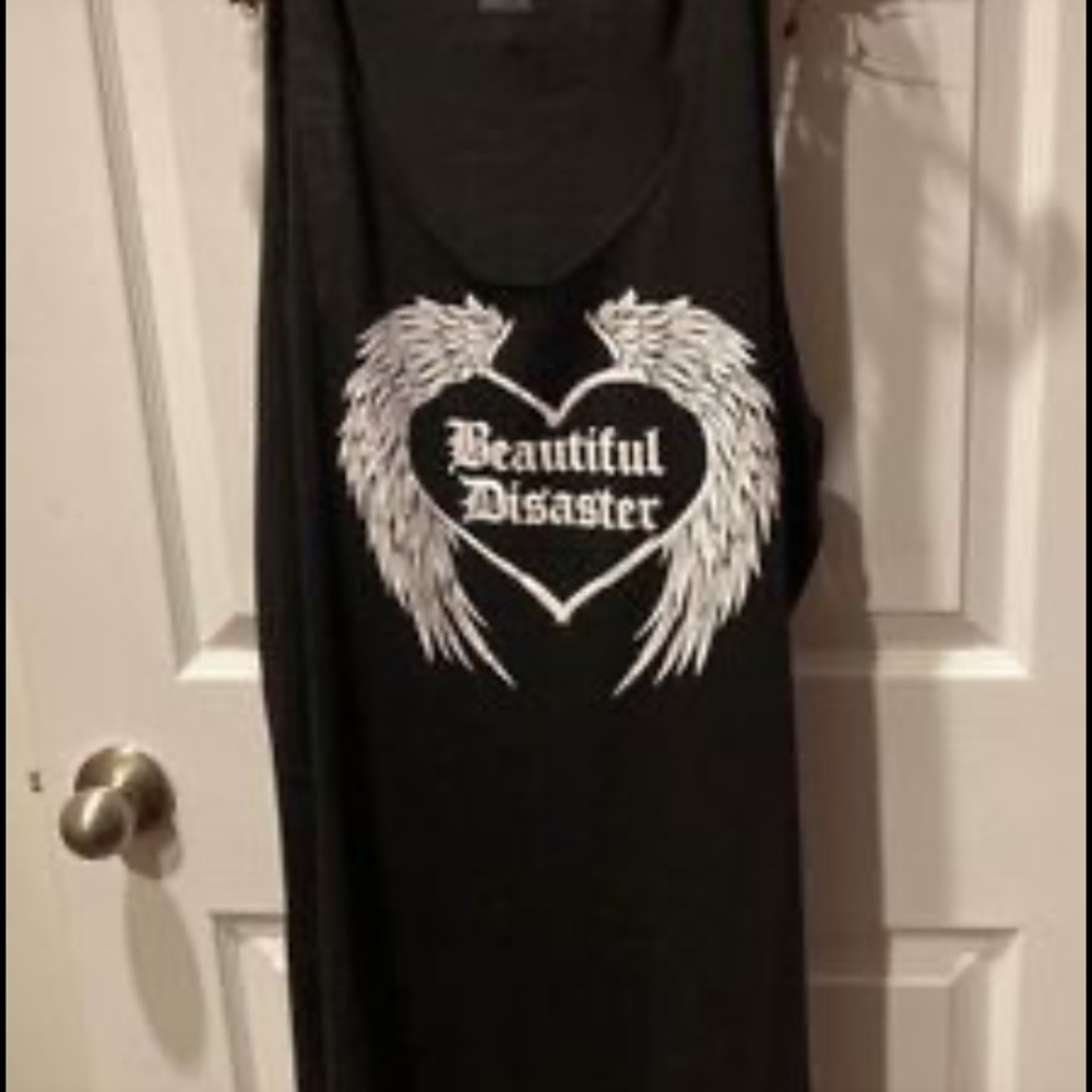 Brand New Beautiful Disaster Tank Top 3x
